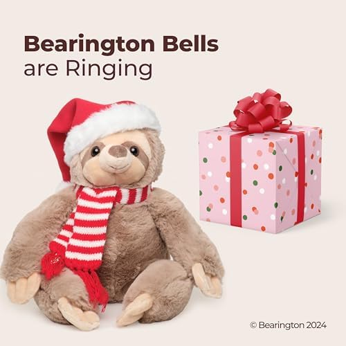 Bearington Christmas Santa Sloth Plushie