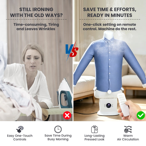 Foldspark Automatic Ironing Machine with Remote Control