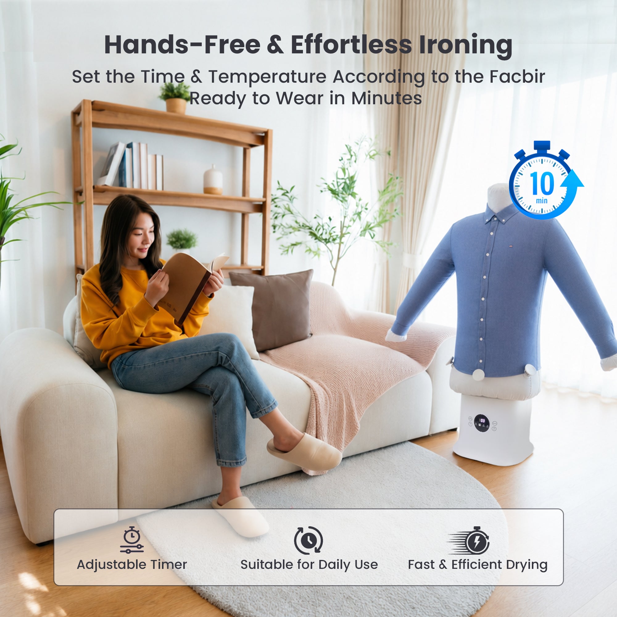 Foldspark Automatic Ironing Machine with Remote Control