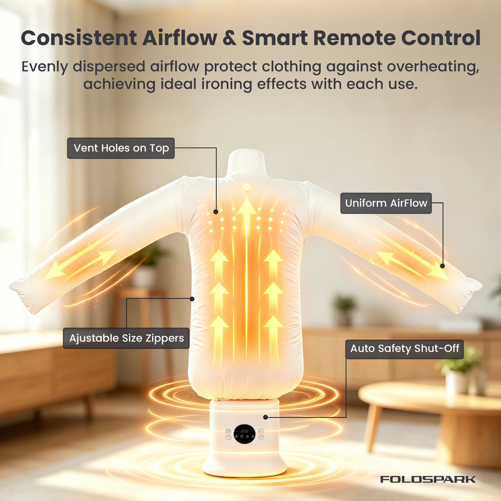 Foldspark Automatic Ironing Machine with Remote Control