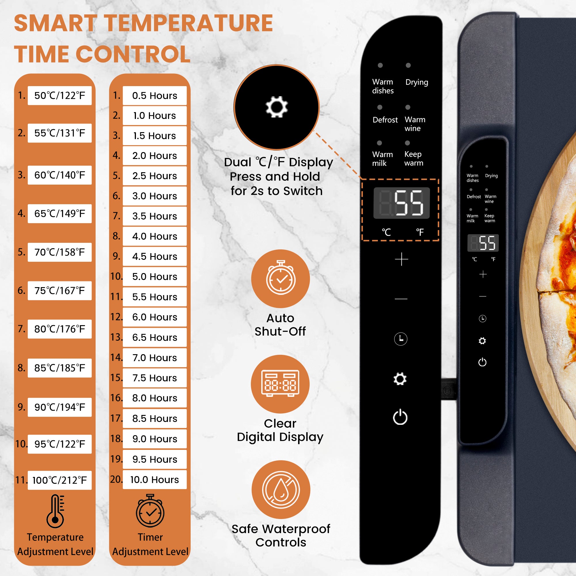 Foldspark Warming Mat for Food